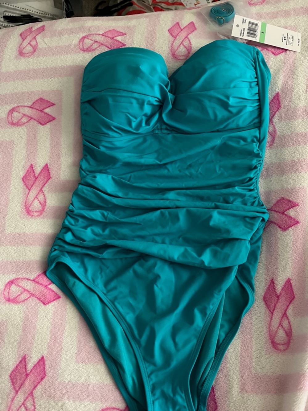 🌊 **Anne Cole “Live In Color” Turquoise One-Piece – Sculpting, Vibrant & Wow!